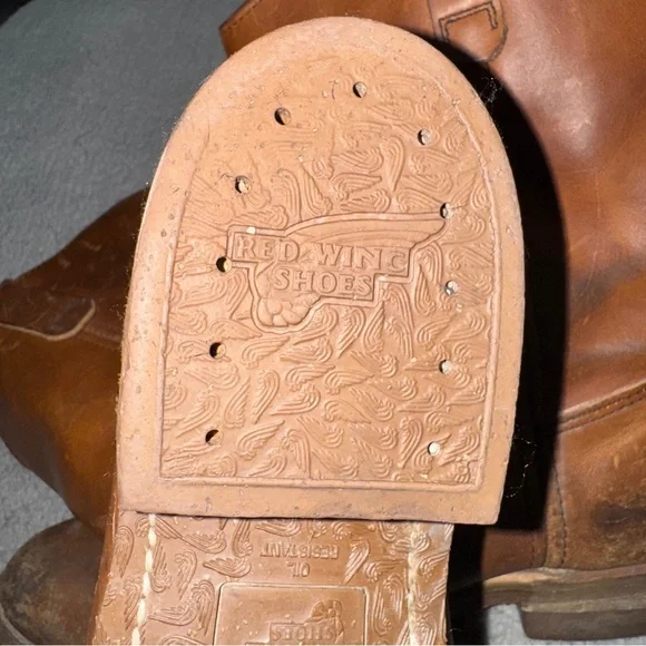 Red Wing Pecos 1155 Brown Leather Pull On Size 12 Men’s Boots - Picture 9 of 9